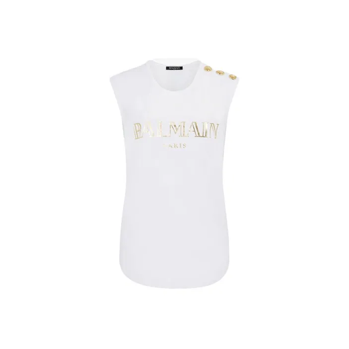 BALMAIN T Shirts Women's White-0