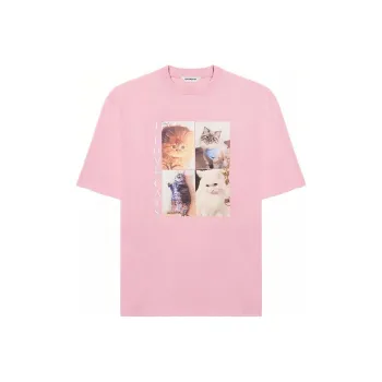 Balenciaga I Love Cats T Shirt 'Pink'