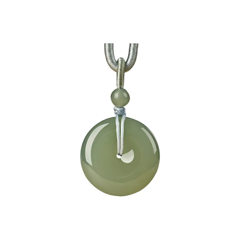 KUNYUYAO Hetian Jade Pendants Pale Greenish White Jade Unisex-23