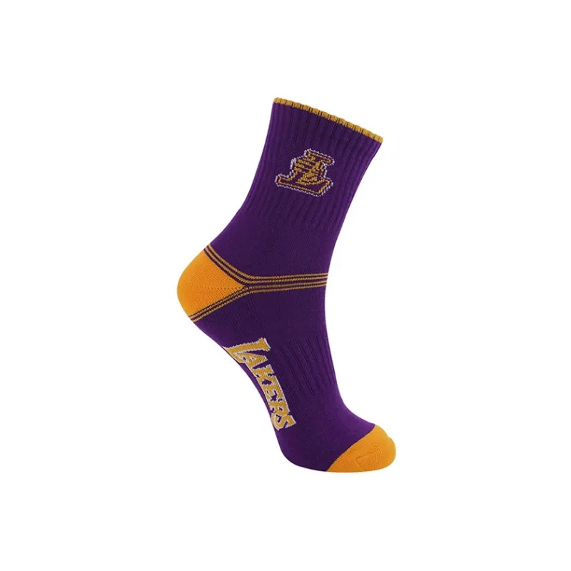 NBA Los Angeles Lakers Basketball Socks Unisex 6 Pack-4