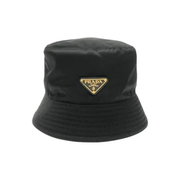 PRADA Nylon Bucket Hats Women's Black