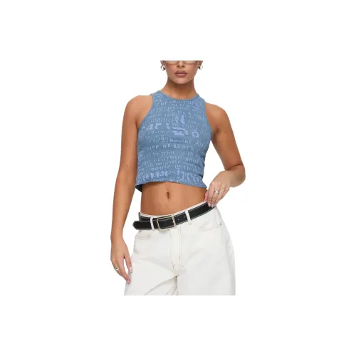 PRINCESS POLLY ABDIEL TOP Tank Tops Women's BLUE/Blue