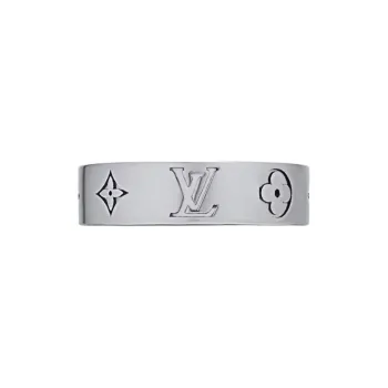 LOUIS VUITTON Brass And Metal Parts Rings Men's Silver