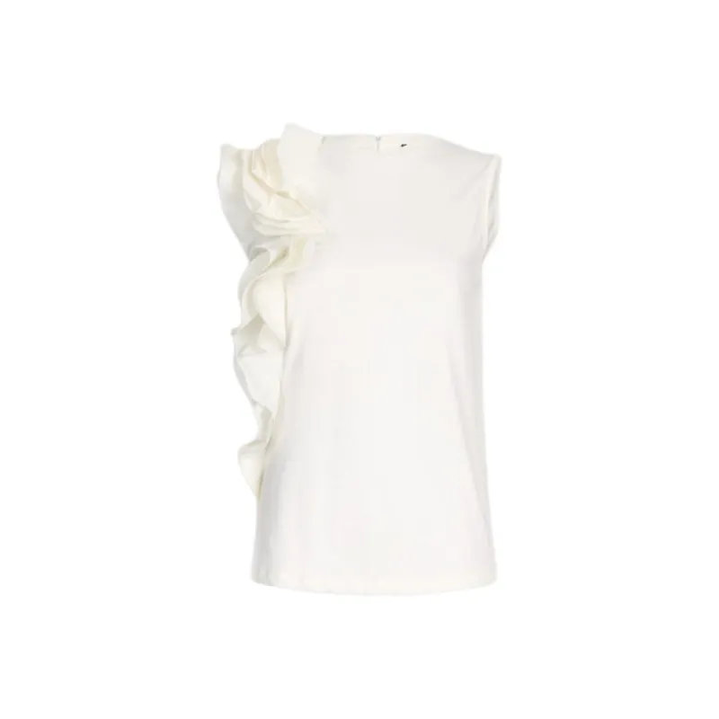 LIU·JO Ruffle Detailed Sleeveless Top-0