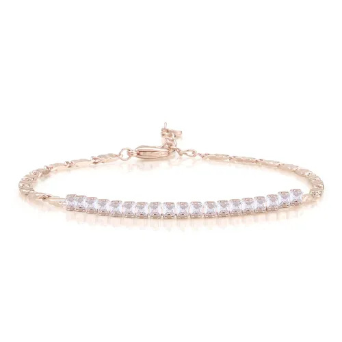 AJIDOU Synthetic Cubic Zirconia Bracelets Women's