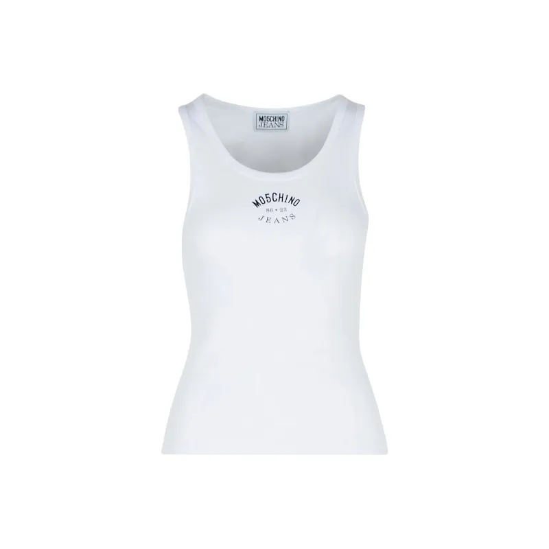 MOSCHINO Logo Printed Tank Top-0