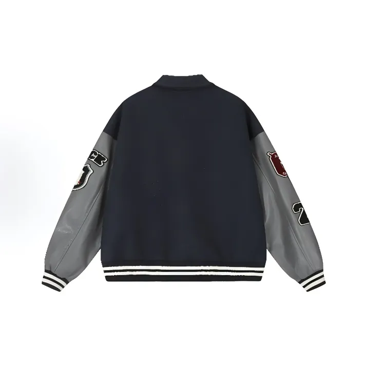 XIAOJUCHUANLI Jackets & Coats Women's Navy Blue-1