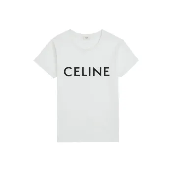 CELINE Cotton T shirt White/Black