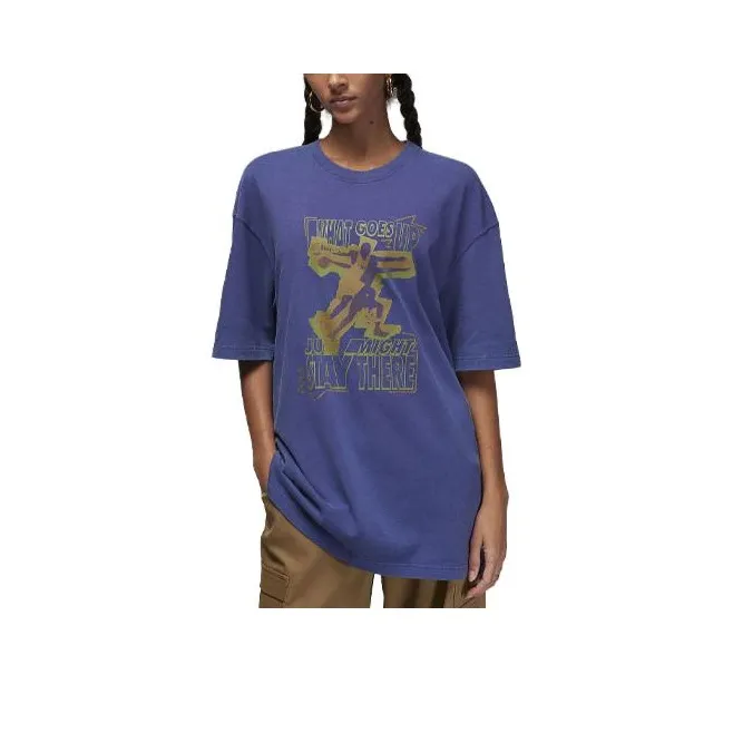 Jordan T Shirts Women's Sky Purple-0