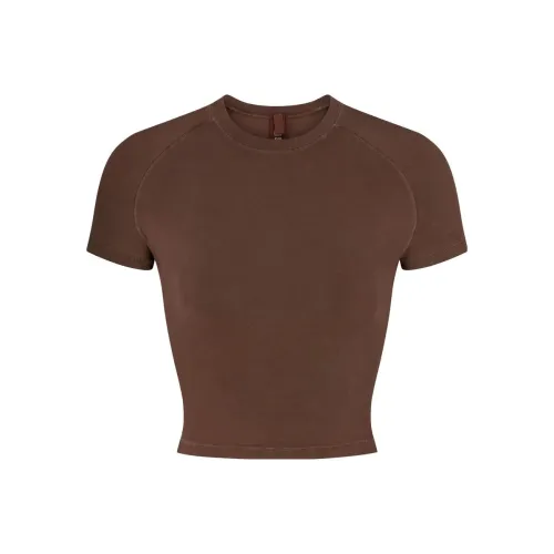 SKIMS T Shirt Women's COCOA/Dark Umber