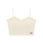 Cream White-with Pads[Floral Hem, Sweet Style Versatile]