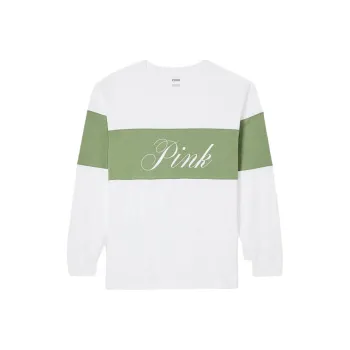 Victoria's Secret T-Shirt Women's White Green Multicolor