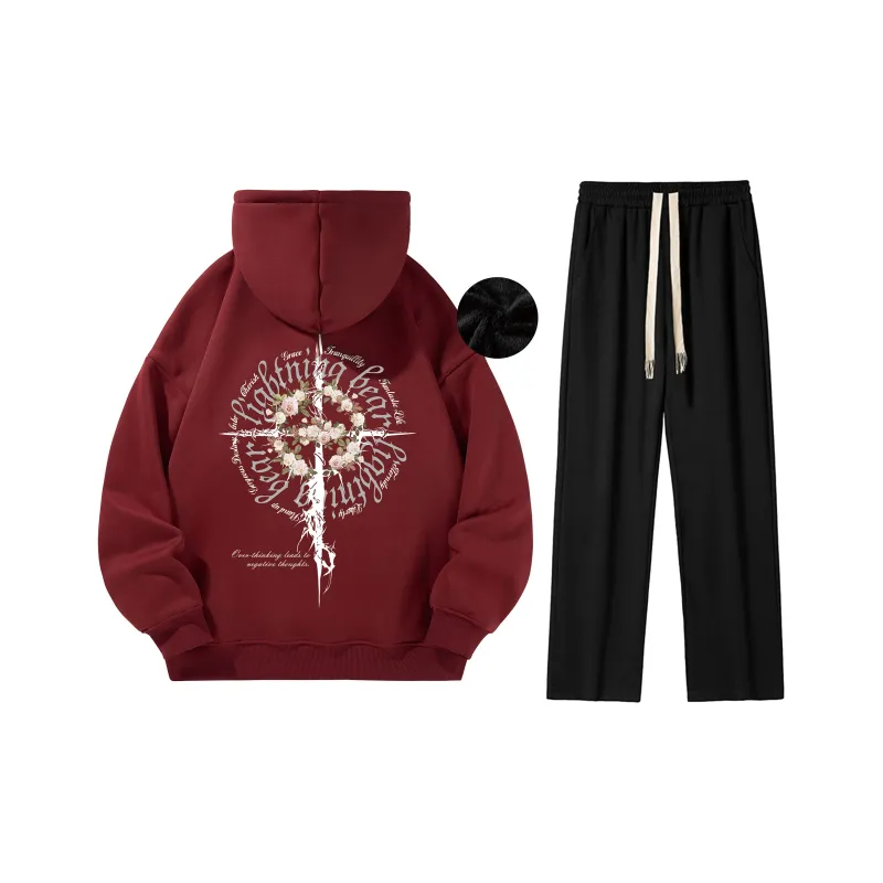 LIGHTNING BEAR Sweatshirt Sets Unisex-14