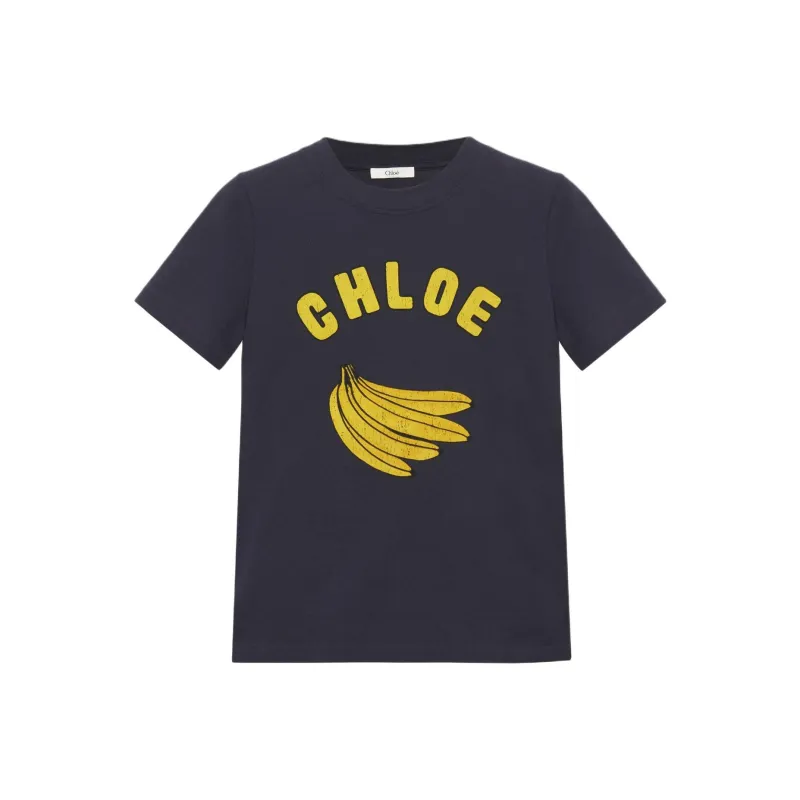 Chloé Banana Printed Crewneck T Shirt-0