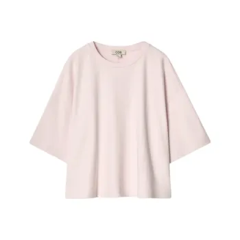 COS Drop Shoulder Sleeve T Shirt Women's Pink