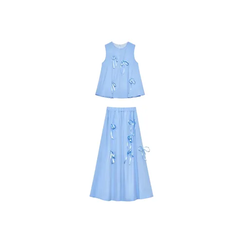 Incolore Skirt Set Women's Blue