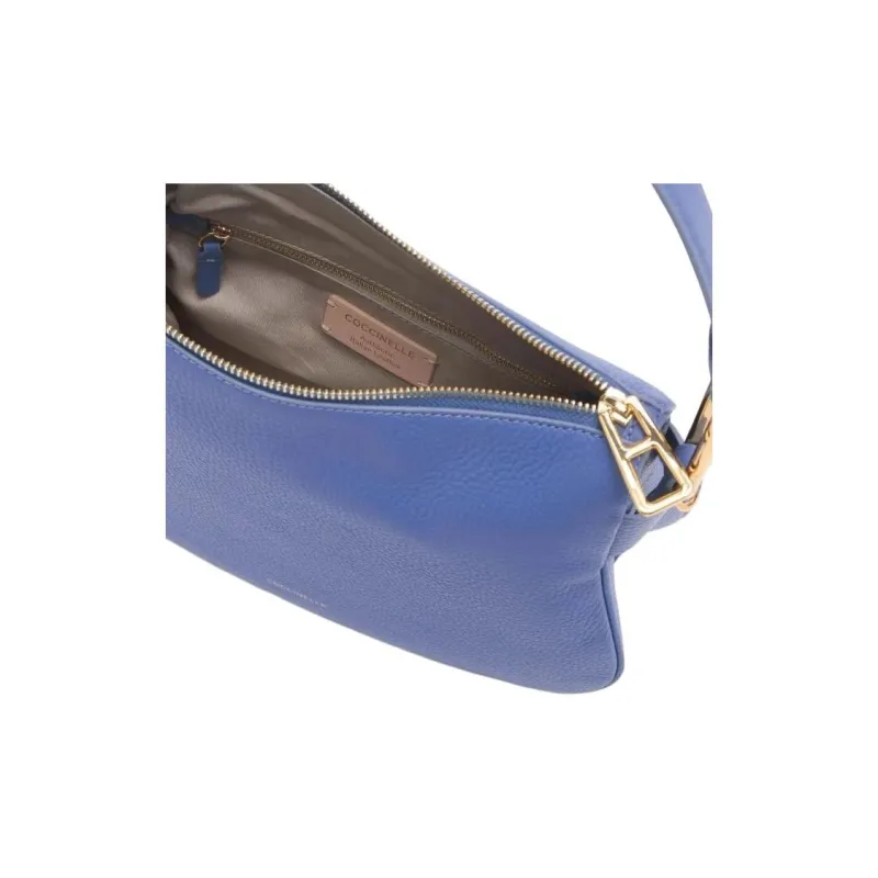 COCCINELLE Leather Handbag, Shoulder Bag Women's Dark Blue-3