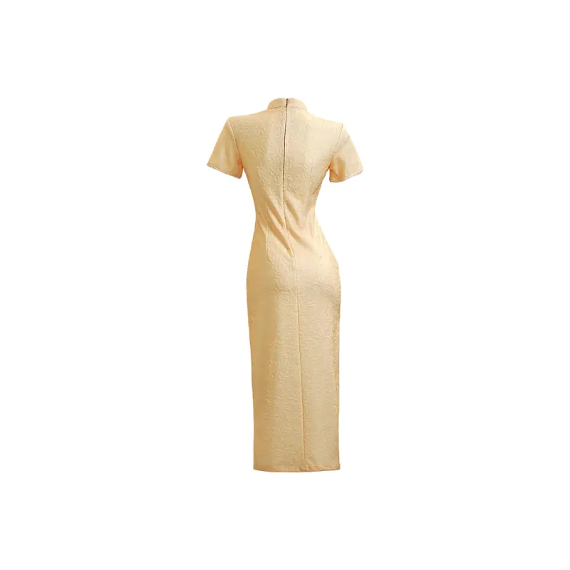 Aghr Short Sleeved Dress Women's Yellow-1