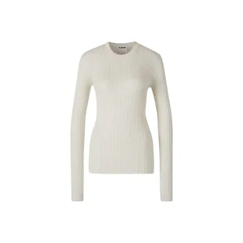 JIL SANDER Ribbed Silk Top