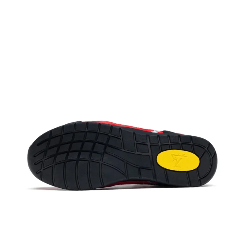 FAIRWHALE Low Top Casual Shoes Unisex Race Red-6