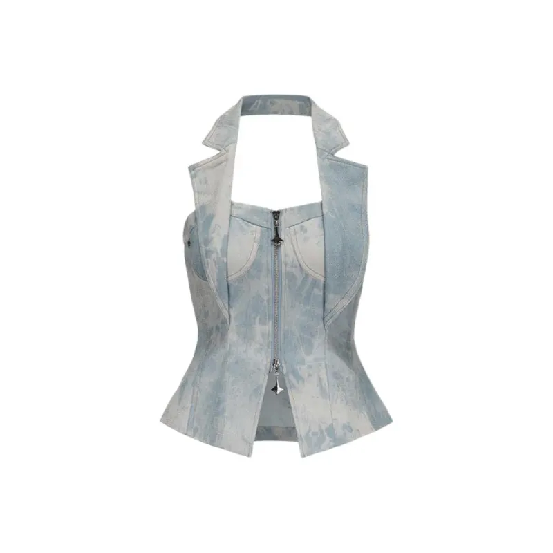 GIMING Tank Tops Women's Blue-0