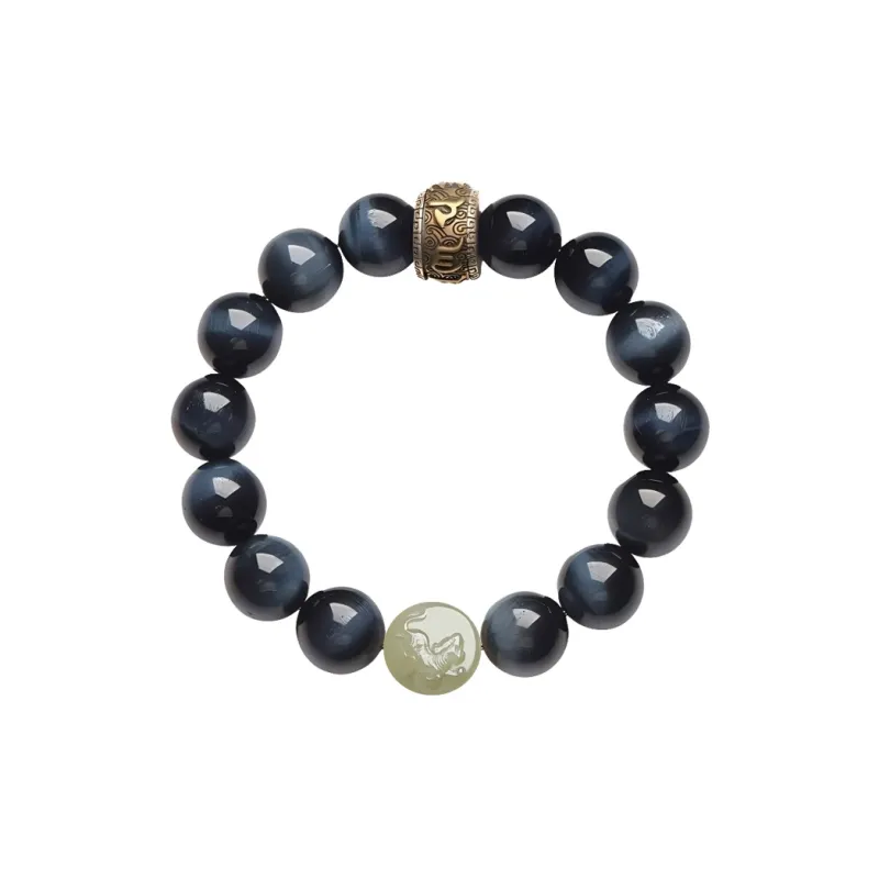 Yi Mingju Tiger's Eye Stone Bracelets Unisex-5