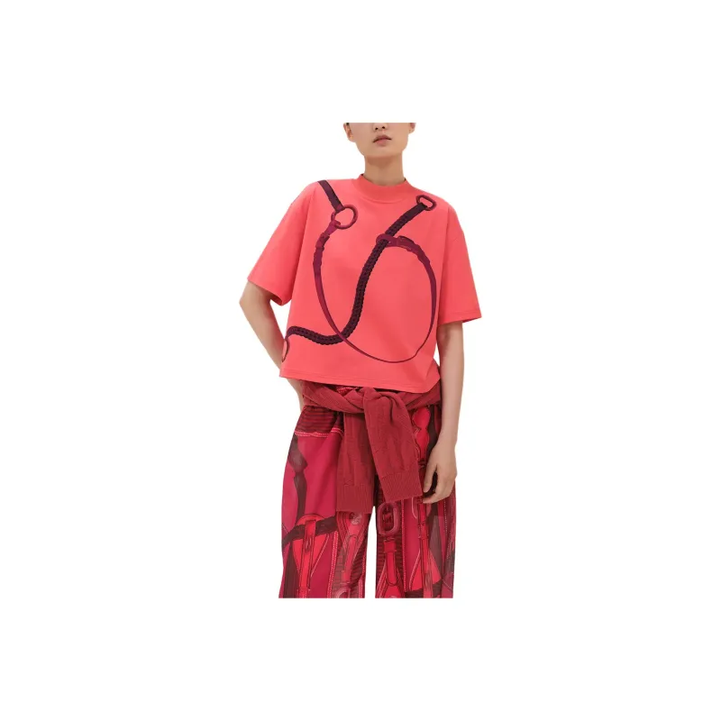 HERMES T Shirts Women's Orange-0