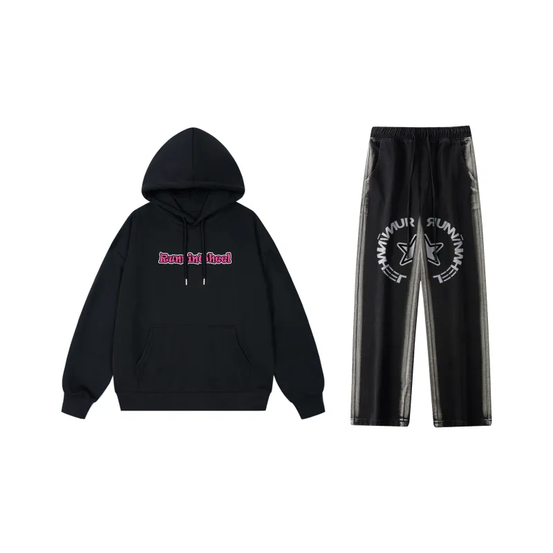 RUNNINWHEEL Sweatshirt Sets Unisex-0