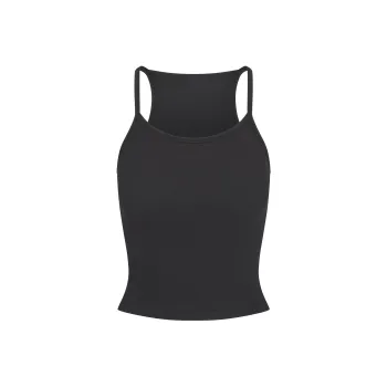 SKIMS COTTON RIB CAMI Tank Top Women's SOOT/Coal Gray