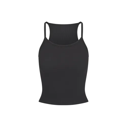 SKIMS COTTON RIB CAMI Tank Top Women's SOOT/Coal Gray