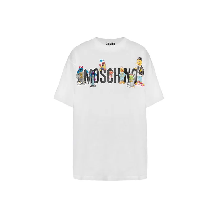 Sesame Street X MOSCHINO T-Shirts Women's White-0
