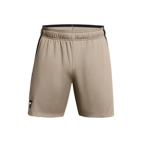 Under Armour UA Project Rock Payoff Sports Shorts Men's Khaki