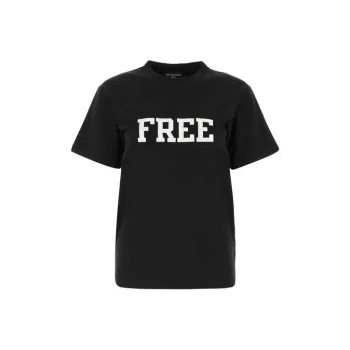 Balenciaga T Shirt Women's Regular Fit Black