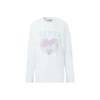 GANNI T-Shirts Women's White