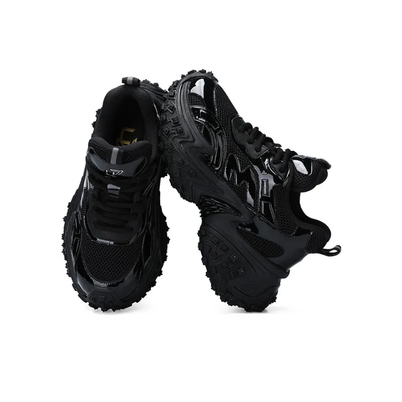 U7 Low Top Chunky Sneakers Men's Black-1