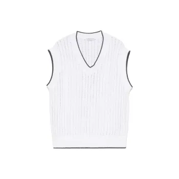 Brunello Cucinelli Open knit Top