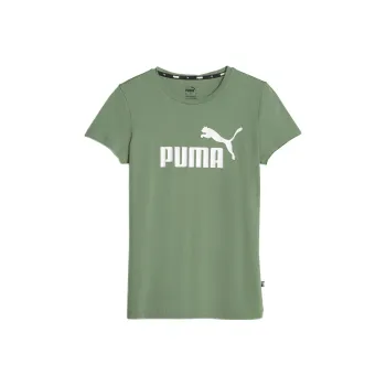 PUMA ESS Essentials+ Metallic Logo Femme T-Shirt Women's Green