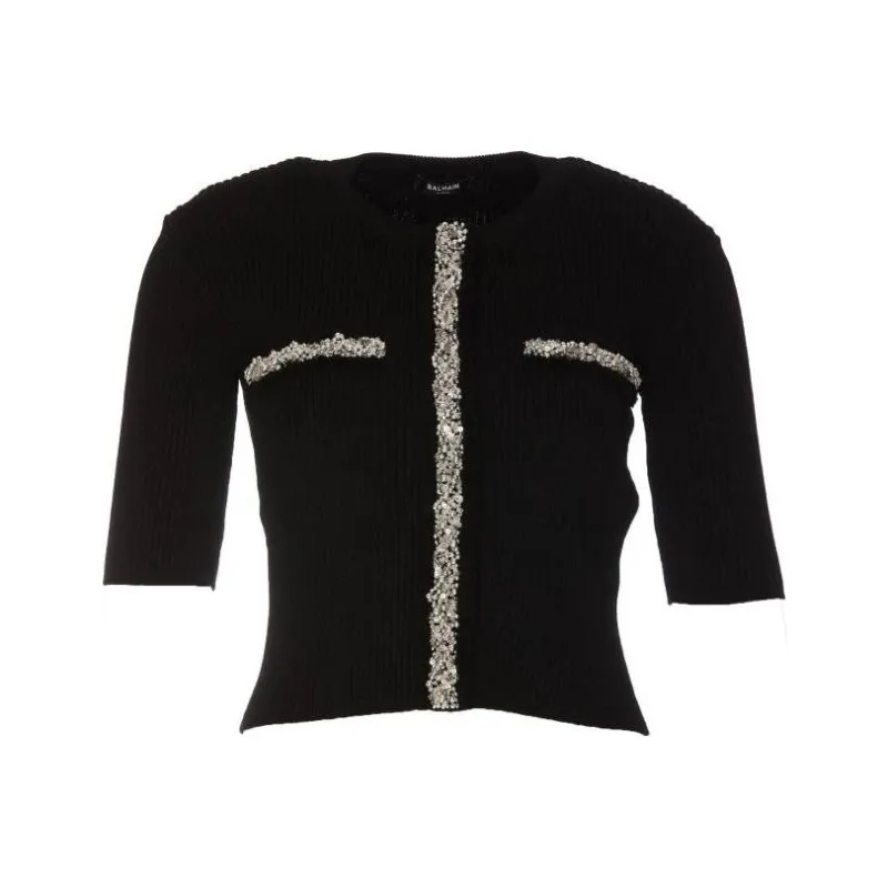 BALMAIN FW22 Sweater Women's Black-0