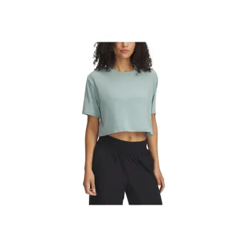 Under Armour MeridianBoxy Drop Shoulder Sleeve T Shirt Women's Silicon Green