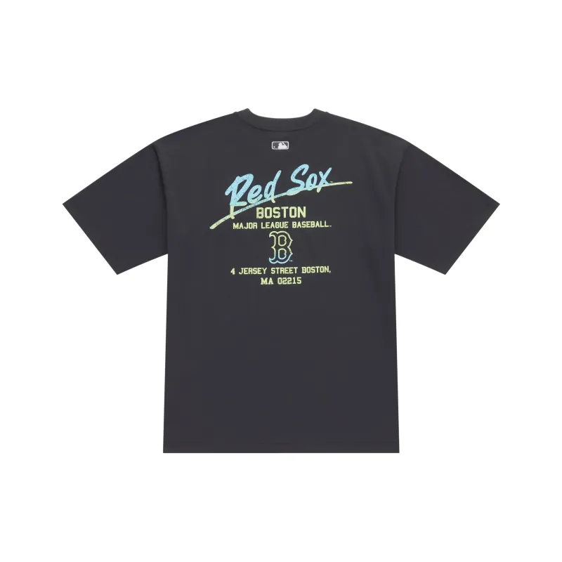 MLB Boston Red Sox Basic Collection SS25 T Shirt Unisex Charcoal Gray-0