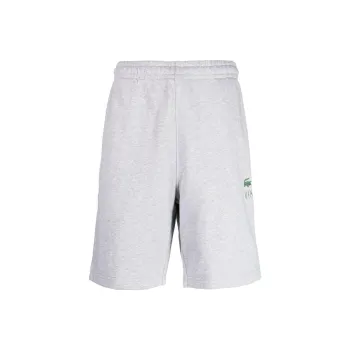 LACOSTE Logo print Cotton Track Shorts