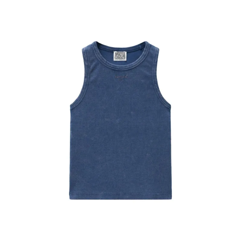 Marithe Francois Girbaud SS24 Tank Top Women's Gray Blue-0