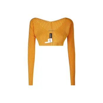 Jacquemus Pralù Logo-plaque Cropped Cardigan