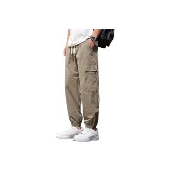 Tonlion Casual Pants Unisex Khaki