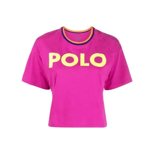 Polo Ralph Lauren Crop Tops Women's Rose Red