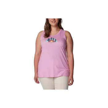 Columbia Bluff Mesa Tank Tops Women's Pink