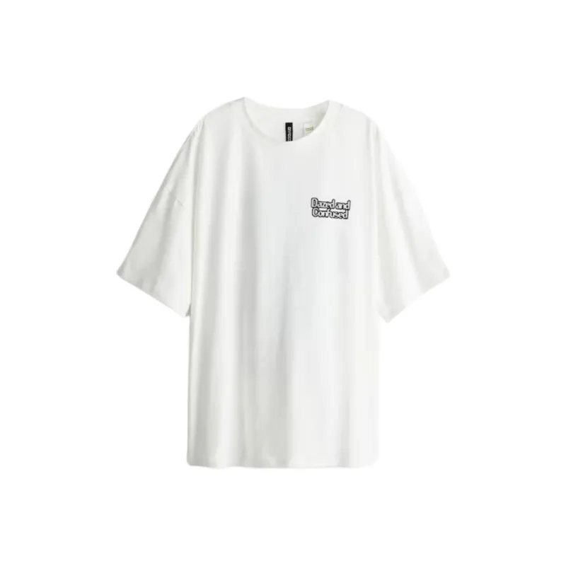H&M T Shirt Women's White/Dazed And Confused-0