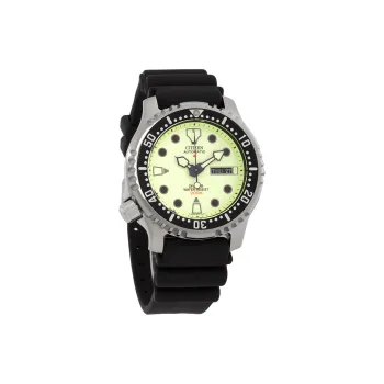 CITIZEN PROMASTER Series Automatic Mechanical Movement Rubber Strap Watch Men's Watches Green Dial
