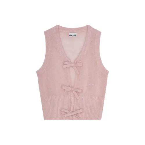 GANNI Bow Fastening Knit Vest