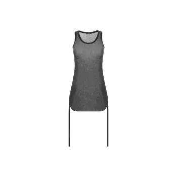 Ann Demeulemeester Mara Wrinkled Cropped Tank Top